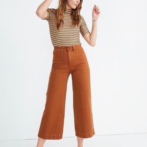 Madewell Emmett Wide Leg, sz 28, rust color, EUC